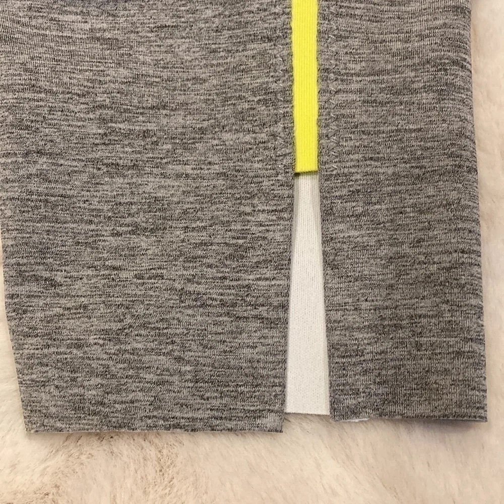 NWT Zyia Gray Neon Tape Light n Luxe Hi-Rise ~ Size 4
